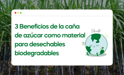 3 Beneficios de la caña de azúcar como material sustentable y renovable para desechables biodegradables