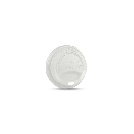 Tapa - Vaso Bebida Caliente Blanco - PLA - 8 oz