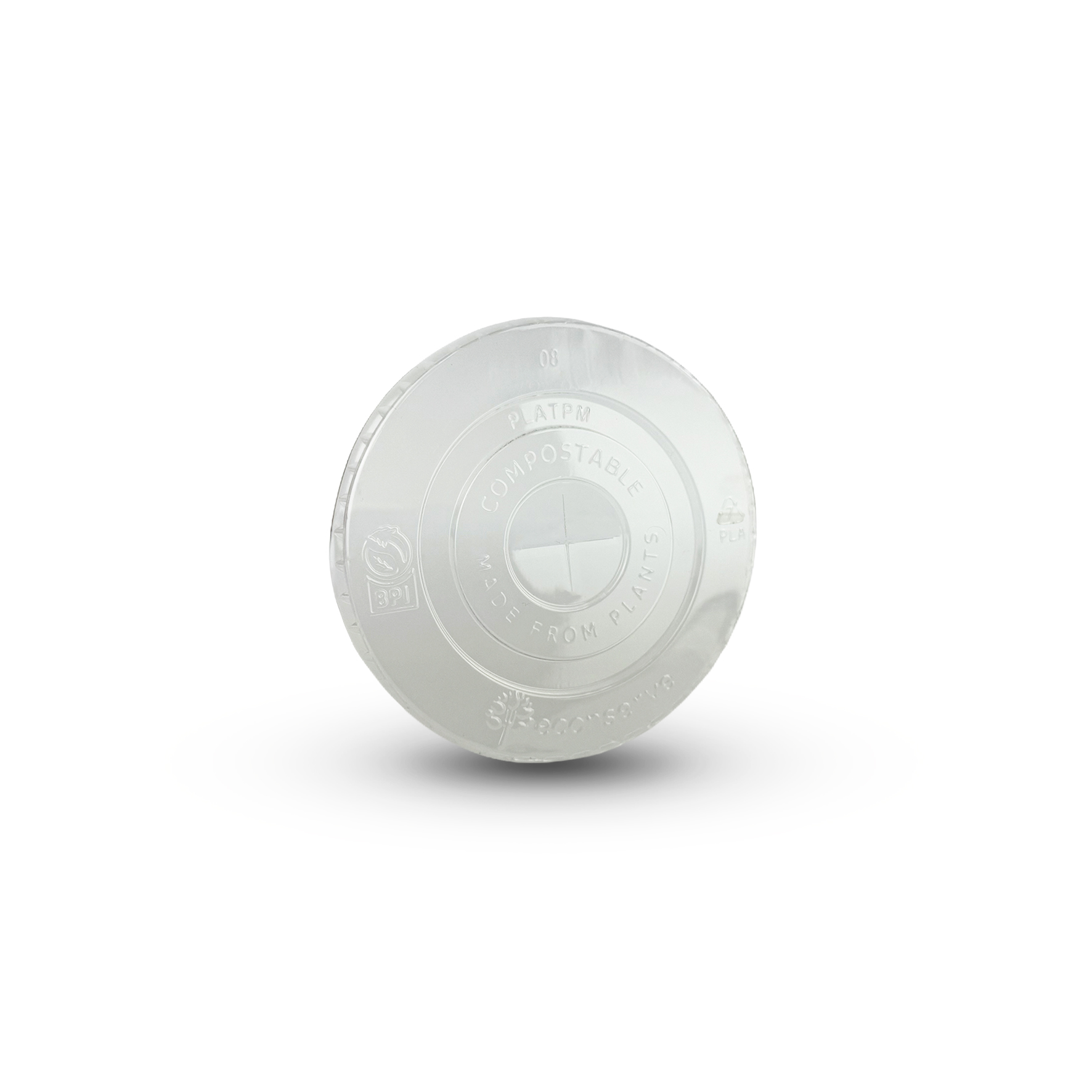 Tapa - Transparente Plana - PLA - 12 oz a 20 oz