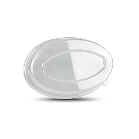Tapa - Contenedor Ovalado de Caña de Azúcar - PET Reciclado - 24 oz