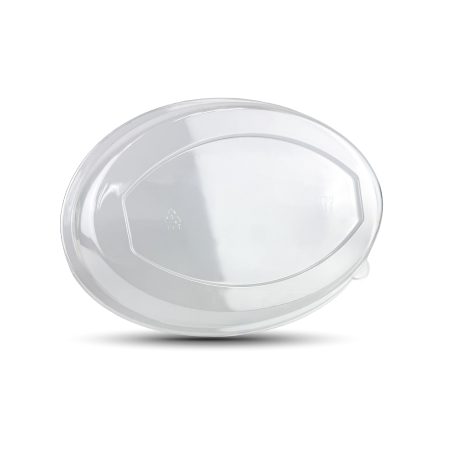 Tapa - Contenedor Ovalado de Caña de Azúcar - PET Reciclado 32 oz